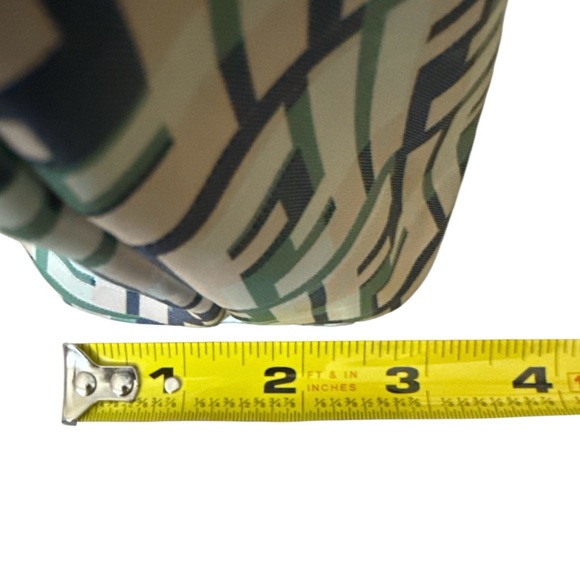 FENDI Authentic Zucca Multi-Color Canvas Tote Bag Navy Green Tan - Picture 11 of 13